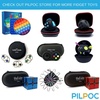 image:imagePILPOC Fidget Pad Fidget Controller Toy for Highly Increased Focus Reduced Stress amp Anxiety Enhances Productivity amp Calms Nerves for ADHD Remote Control Sensory Play for Kids Black Purple Orange