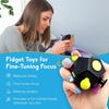 image:imagePILPOC theFube Fidget Cube Handy Anxiety Toys for Kids and Adults BlackGreen  Mix
