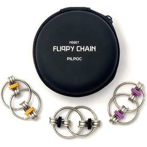 image:imagePILPOC Fidget Pad Fidget Controller Toy for Highly Increased Focus Reduced Stress amp Anxiety Enhances Productivity amp Calms Nerves for ADHD Remote Control Sensory Play for Kids Black Purple Orange