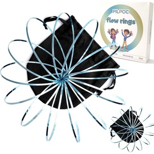 image:imagePILPOC Flow Ring Infinity Loop Spinner  Arm Slinky Flow Toys Neon Kinetic