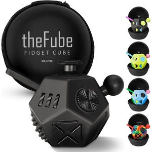 image:imagePILPOC theFube Fidget Cube Handy Anxiety Toys for Kids and Adults BlackBlack