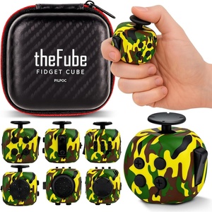 image:imagePILPOC theFube Fidget Cube Handy Anxiety Toys for Kids and Adults BlackForest Shadow
