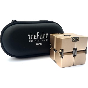 image:imagePILPOC theFube Fidget Cube Handy Anxiety Toys for Kids and Adults BlackGold