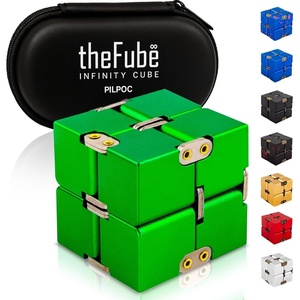 image:imagePILPOC theFube Fidget Cube Handy Anxiety Toys for Kids and Adults BlackGreen