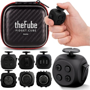 image:imagePILPOC theFube Fidget Cube Handy Anxiety Toys for Kids and Adults BlackMidNight