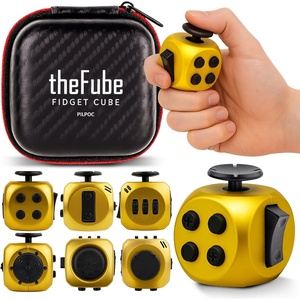 image:imagePILPOC theFube Fidget Cube Handy Anxiety Toys for Kids and Adults BlackMidnight Aurum