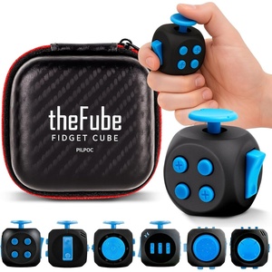 image:imagePILPOC theFube Fidget Cube Handy Anxiety Toys for Kids and Adults BlackMidnight Sapphire