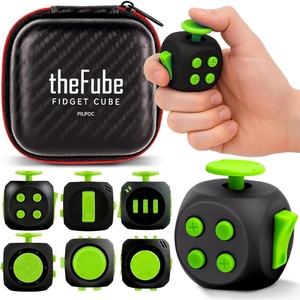 image:imagePILPOC theFube Fidget Cube Handy Anxiety Toys for Kids and Adults BlackMidnightEmerald
