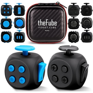 image:imagePILPOC theFube Fidget Cubes 2 Pack  Midnight and MidnightSapphire 6Sided Infinity Cubes